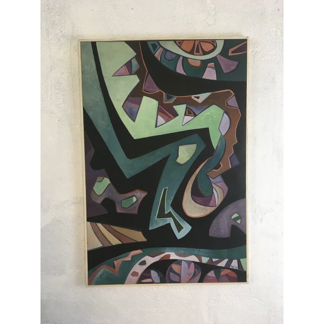 Midcentury Modern Abstract on Board For Sale - Image 11 of 11