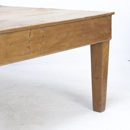 Large Countryhouse Pine Wood Worktable For Sale - Image 6 of 12