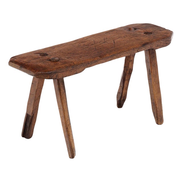 Italian Arte Povera Antique Stool For Sale