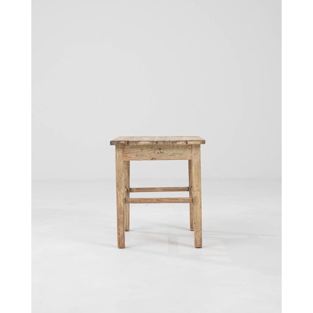 Early 20th Century Central European Wood Patinated Stool For Sale - Image 16 of 18