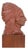 Small Terracotta Indian Bust, 1960s For Sale