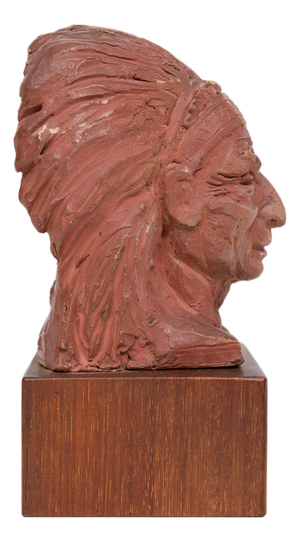 Small Terracotta Indian Bust, 1960s