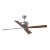 Chapman & Myers by Visual Comfort Fan Subway 56" Ceiling Fan in Polished Nickel and Dark Walnut For Sale