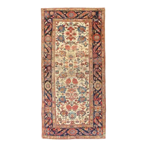 1920s Fine Hand Knotted Persian Vintage Mahal Runner