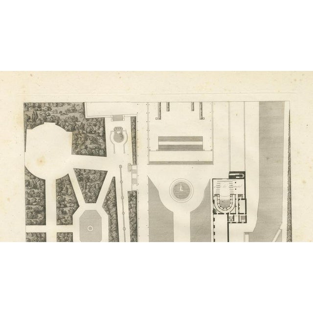Paper Louis-Pierre Baltard, Plan of the Château De Saint-Cloud First Floor, 1803, Engraving For Sale - Image 7 of 9