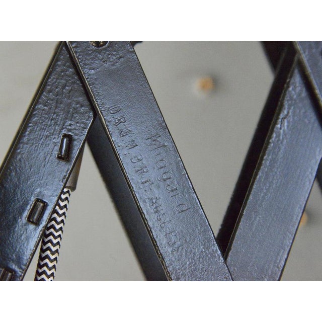 Black Midgard Scissor Lamp by Curt Fischer, 1930s For Sale - Image 8 of 9