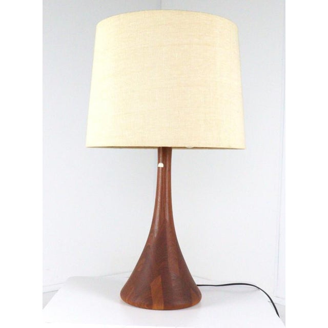 Large Wooden Table Lamp from Domus For Sale - Image 16 of 16