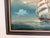 Large Vintage Signed Original Marine Oil Painting Tall Ship Nautical Seascape For Sale - Image 9 of 14