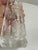1950s Vintage Hand Cut Thick Crystal Etched Satin Floral Scene Elegant Perfume Bottle For Sale - Image 5 of 13