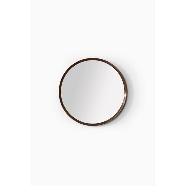 1950s Circular Mirror by Uno & Östen Kristiansson for Luxus, 1950s For Sale - Image 5 of 5