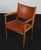 Hans J. Wegner armchair new upholstered with cognac aniline leather. Made of solid oak. Model JH513, made by Johannes...