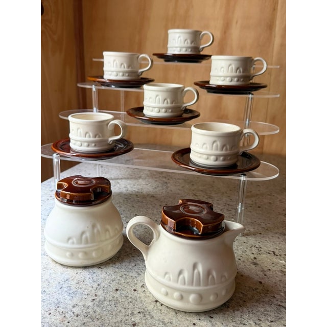 Vintage British Carlton Ware Coffee Set in Ceramic, 1970s, Set of 14 For Sale - Image 14 of 17