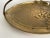Antique Art Nouveau Style Grape Leaf Vine Solid Brass Handled Serving Tray Dish For Sale In Boston - Image 6 of 8
