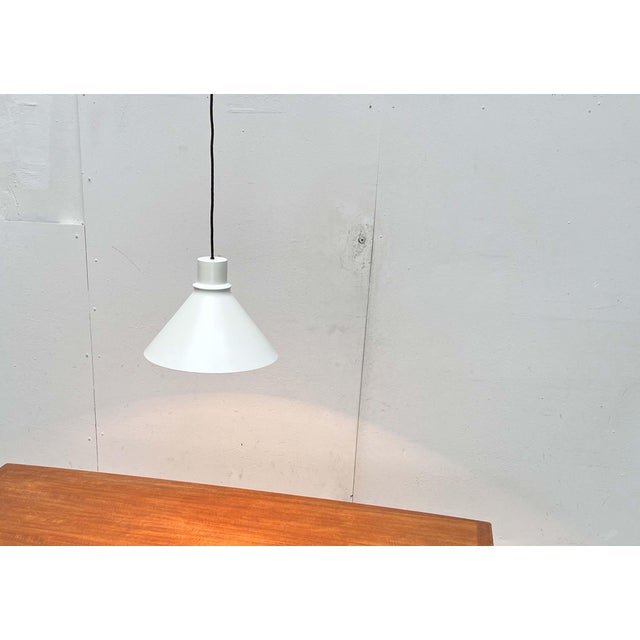 Mid-Century Modern Danish Model Super Space Metal Pendant Lamp from Nordisk Solar, 1960s For Sale - Image 4 of 18