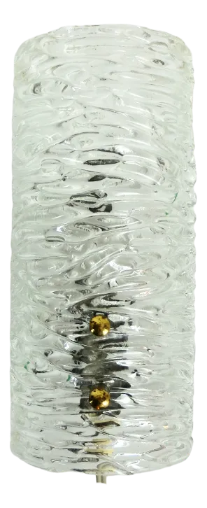 Vintage Swedish Glass Wall Light Model 8493 by Carl Fagerlund, 1960s