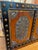 Burnt Orange 1980s Distressed Asian Wood Cabinet With Decorative Metal Accents For Sale - Image 8 of 10