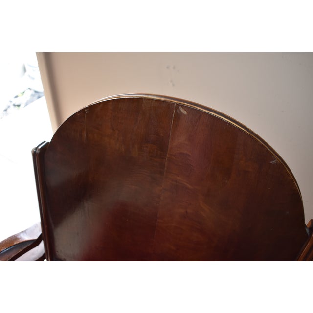 Red Art Deco Bedroom Vanity Upholstered Arm Chair by Bassett Furniture Co For Sale - Image 11 of 13