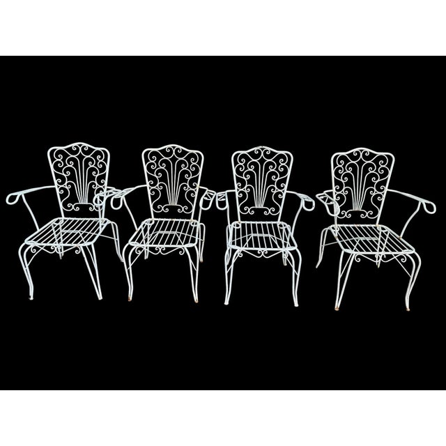 Provencal Wrought Iron Armchairs, 1960s, Set of 4 For Sale - Image 9 of 14