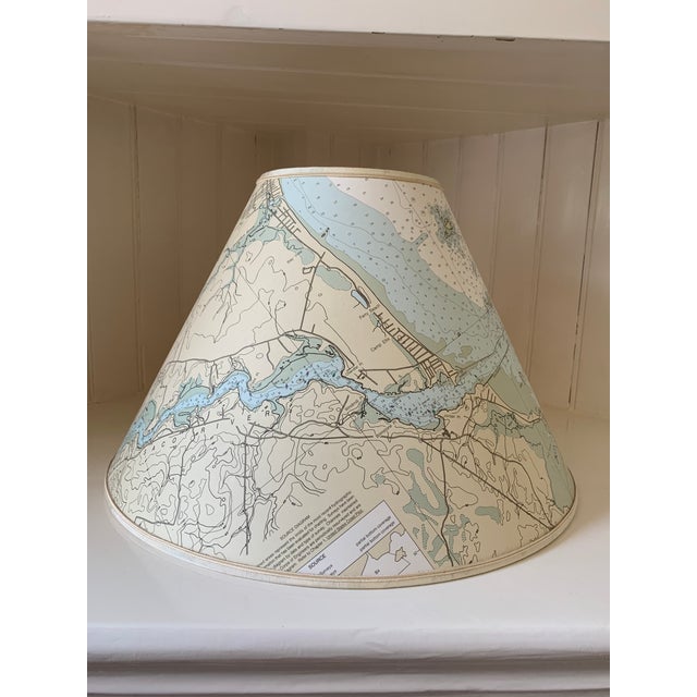 Maine Custom HandCrafted Nautical Chart Lamp Shade Chairish
