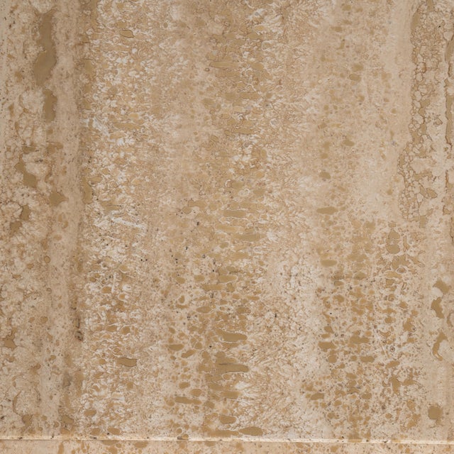 1970s Travertine Pedestal For Sale In Greensboro - Image 6 of 12