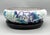 Royal Blue Large Cloisonné Floral Bowl With Peony Motif on Carved Wood Stand — Chinoiserie / Asian Traditional For Sale - Image 8 of 18