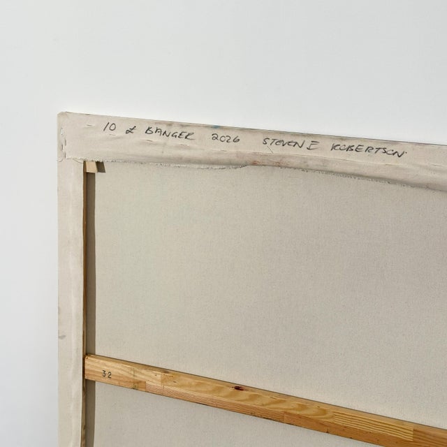 Brown Steven E Robertson, Ten £ Banger, 2025, Oil on Canvas For Sale - Image 8 of 11