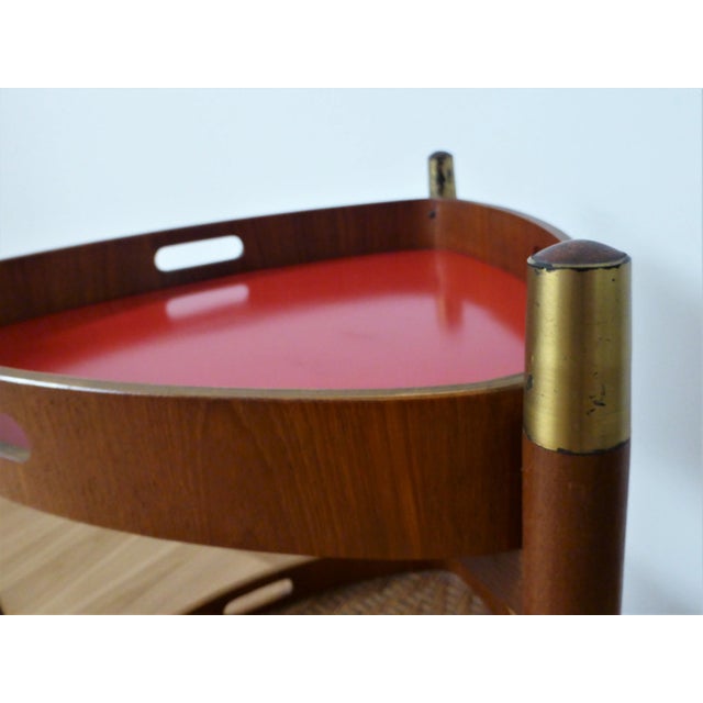 Serving Trolley in Teak, Italy, 1950s For Sale - Image 10 of 12