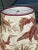 Traditional Red and Green Fern Botanical Print Lampshade For Sale - Image 3 of 6