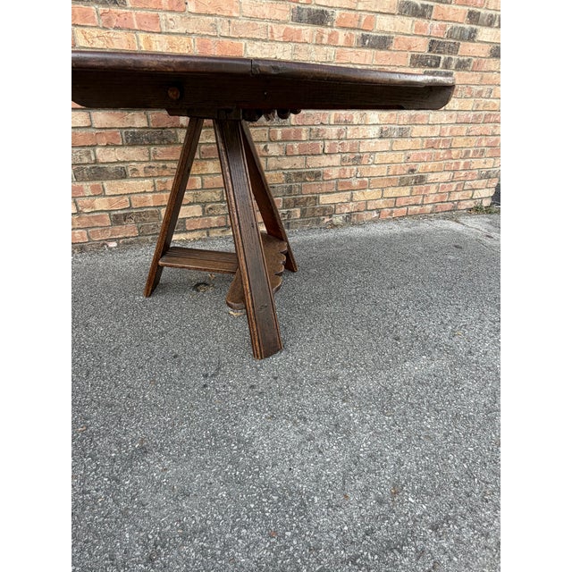 Rustic European 19th Century Dutch Cricket Table For Sale - Image 3 of 12