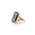 1990s 18k Gold Josephine Baker Banded Agate Intaglio Ring With Enamel and Rubies, Size 7 For Sale In Los Angeles - Image 6 of 13