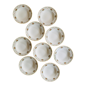 1990s Oscar De La Renta Temptations 8” Bowls - Set of 9