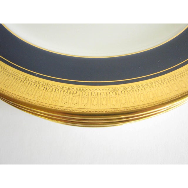 Vintage Noritake Cobalt and Gold Encrusted Band Tea Set 21 Pieces Chairish