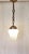 Antique French Teardrop Lamp with Frosted Relief Glass Shade on Brass Mount, 1900s For Sale - Image 5 of 9