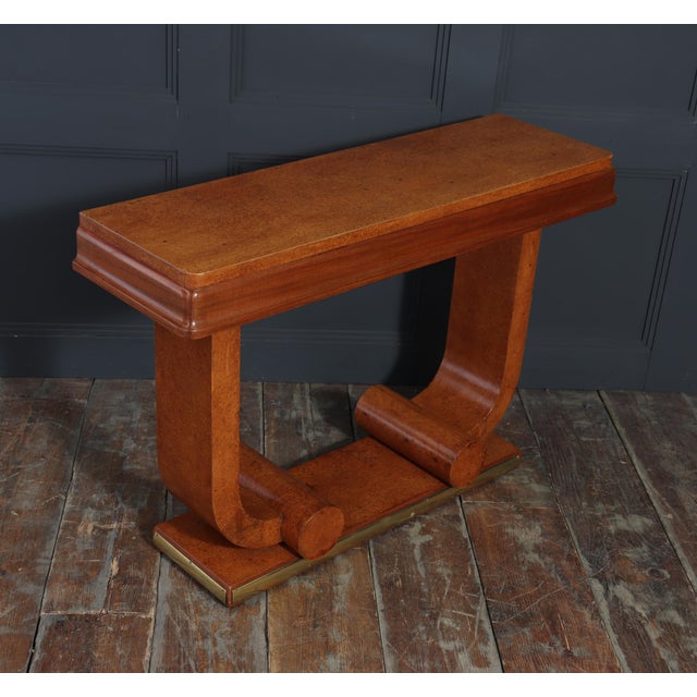 Art Deco French Amboyna Console Table, 1925 For Sale - Image 11 of 18