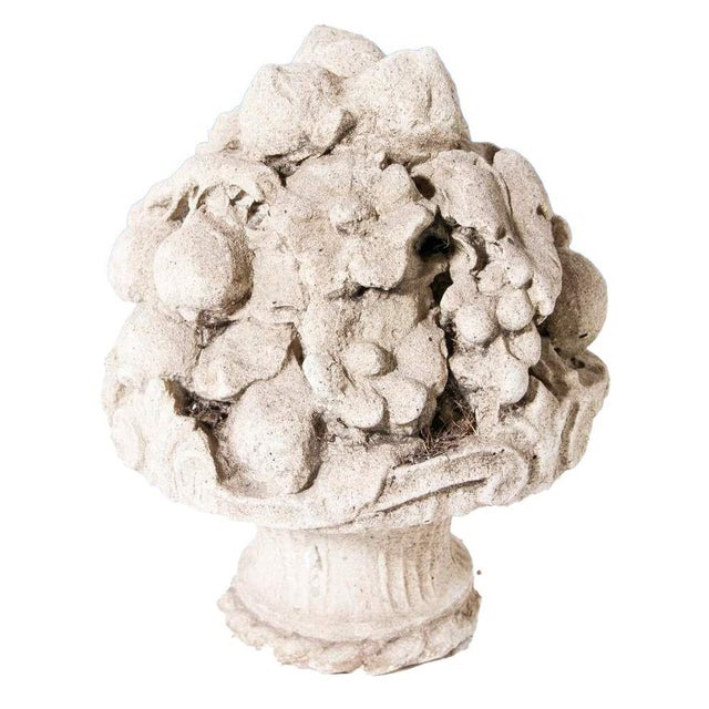 French Late 19th Century Cast Stone Cornucopia For Sale - Image 3 of 5