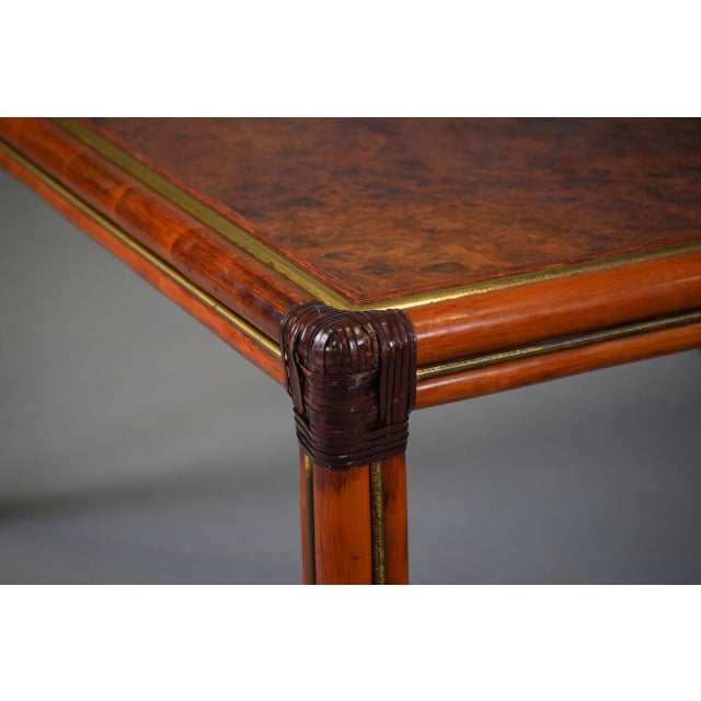 Vintage Italian Sideboard in Burl Elm by Alberto Smania for Studio Smania Interni, Italy, 1960s For Sale - Image 4 of 7