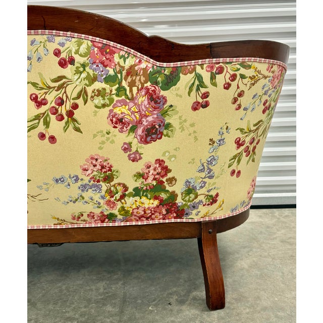 Antique Late 19th Century Walnut Victorian Loveseat For Sale - Image 4 of 12