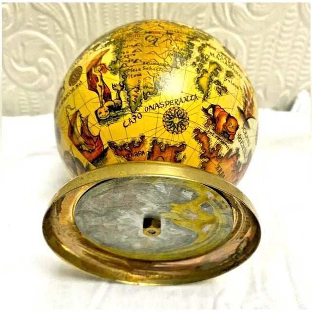 Mid-Century Vintage 1960’s Ancient Globe Paperweight Pen Holder For Sale - Image 6 of 8