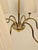 Mid-Century 6-Arm Chandelier in Brass with Silk Shades by Rupert Nikoll, 1958 For Sale - Image 6 of 16