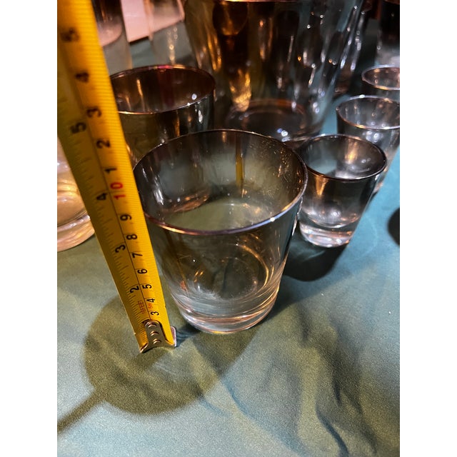 Silver 1970s Collection of Dorothy Thorpe Silver Fade Glassware Set - 18 pcs For Sale - Image 8 of 12