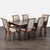 This classic Ethan Allen dining set includes a sturdy wooden table and six matching chairs. The extendable table features...
