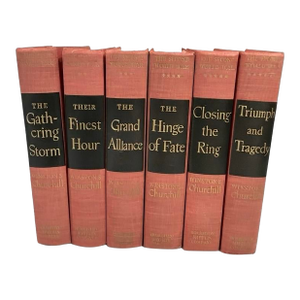 Winston Churchill the Second World War – Complete 6‑Volume Set, Houghton Mifflin, Mid‑Century - A Must Have for World War II Buffs & Collectors!