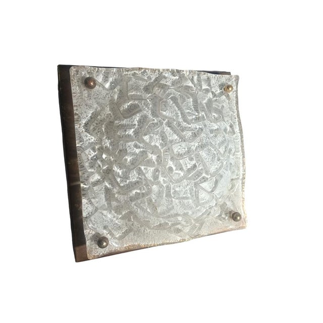 Wall Light in Murano Glass from Mazzega, in Good conditions. Designed 1960 to 1969 This piece is attributed to the...