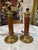 1970s Mid-Century Modern Brass and Brown Lacquer Table Lamps - a Pair For Sale In Los Angeles - Image 6 of 9
