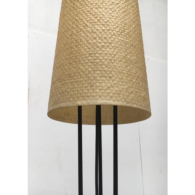 Beige Mid-Century German Minimalist Floor Lamp from Hesse Leuchten, 1960s For Sale - Image 8 of 18