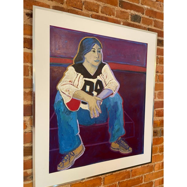 #84 *Add a bold, expressive statement to your space with this one-of-a-kind original painting by American artist Marie...