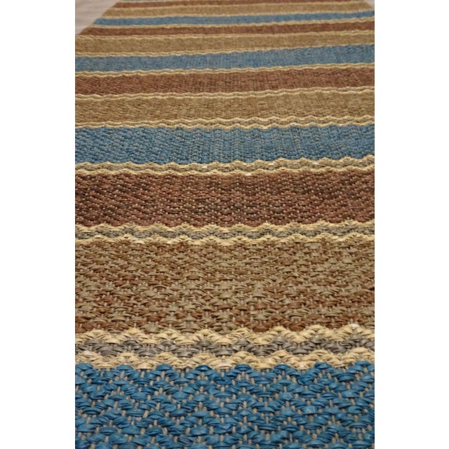 Rag Rug Swedish Mid Century Vinyl For Sale In Miami - Image 6 of 9