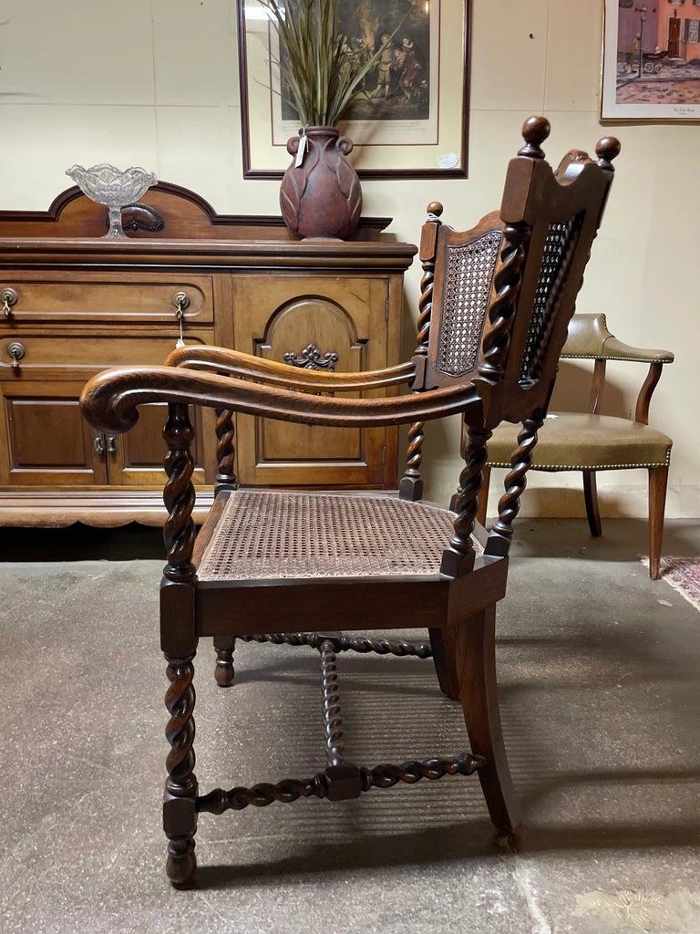 antique-oak-barley-twist-cane-
