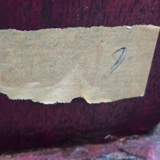 Mid 20th Century Chinese Cloisonné Inset Round Rosewood Accent Table With Carved Base For Sale - Image 11 of 12