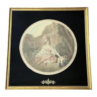 Antique Framed Engraving: "SOPHIA" by Michael William Peters For Sale